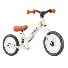 Bostome 12" carbon steel kids balance bike with adjustable seat and handlebar features.