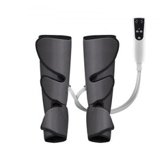 Bostome Air Compression Leg Massager with LCD control, 3 modes, and adjustable Velcro design.