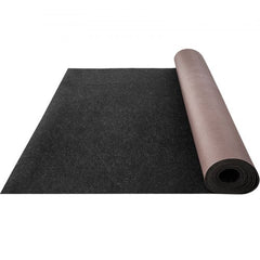 Black waterproof marine boat carpet measuring 6x13 ft with a soft, durable surface.