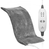 Bostome Weighted Heating Pad with massaging heat and vibration, 12" x 24" in soft velvet.