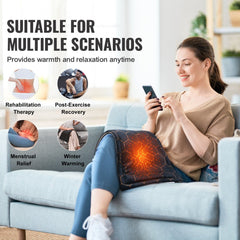 Bostome weighted far infrared heating pad, 12x24", with soft fleece and adjustable heat settings.