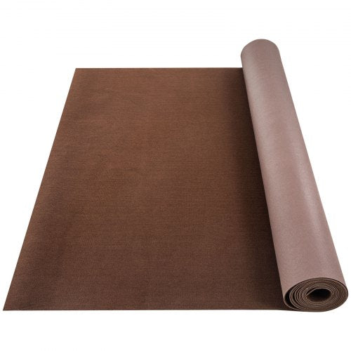 Deep brown marine carpet measuring 6x18 ft with waterproof TPR backing.