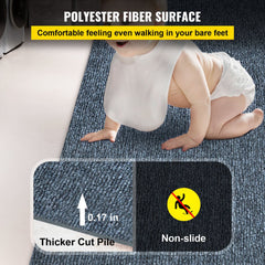 Gray marine carpet measuring 6x36 ft, suitable for indoor and outdoor use.