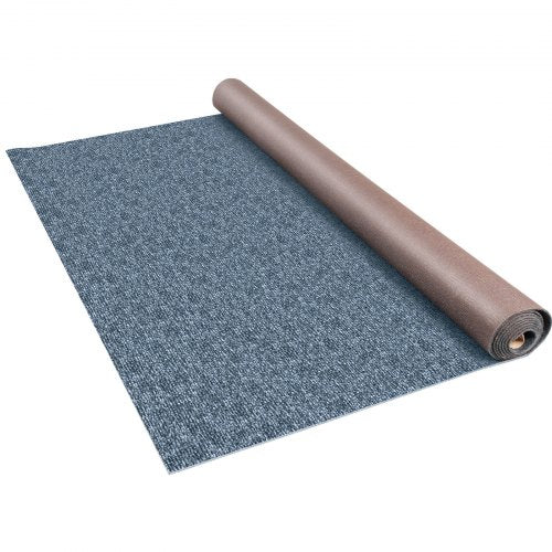 Gray marine carpet measuring 6x39.3ft, suitable for indoor and outdoor use.