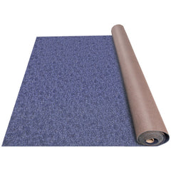 Bostome Deep Blue Marine Carpet, 6x13.1 ft, made of UV-resistant polyester with low pile height.