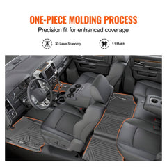 Interior view of Dodge Ram with Bostome TPE floor mats fitted from 2013-2022 models.
