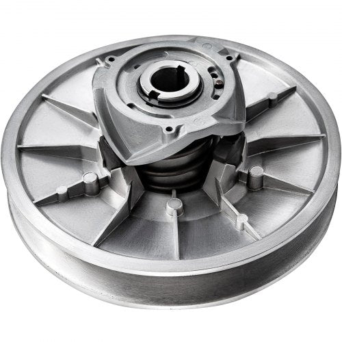 Silver high-torque driven clutch for Club Car DS and Precedent golf carts.