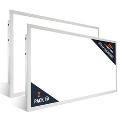Two 2x4FT LED flat panel lights with adjustable brightness and color temperature.
