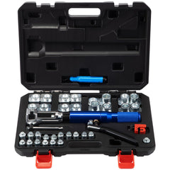 Bostome Hydraulic 45° Double Flaring Tool Kit with dies and ergonomic handle for brake lines.