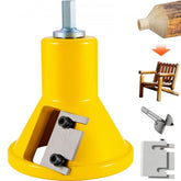 Bostome 1.5" log tenon cutter with dual straight blades made of aluminum and steel.