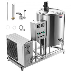 Bostome 150L Commercial Milk Pasteurizer Machine in 304 stainless steel with a large capacity.