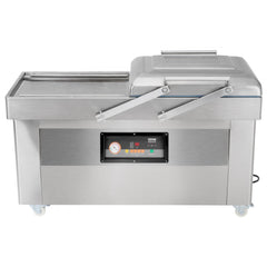 Bostome Chamber Vacuum Sealer with 23.62" sealing length and 1200W power for food preservation.