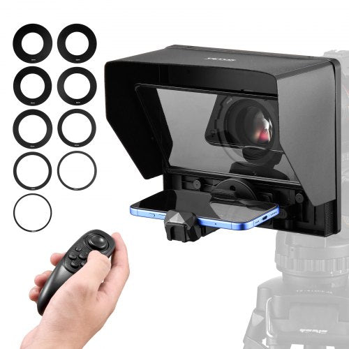Bostome 10" Portable Teleprompter with HD screen for clear script reflection and wide compatibility.
