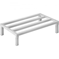 Bostome aluminum dunnage rack, 36"x20"x8", with heavy-duty construction and polished finish.