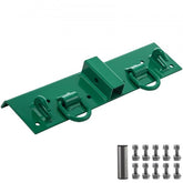Green forged steel grab hook plate with D-rings and bolt hardware kit.