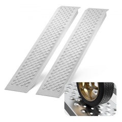 Two 47.2-inch aluminum loading ramps with anti-slip design and 880 lbs capacity each.