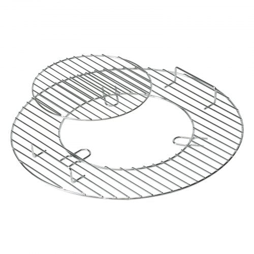 Round 21-inch iron cooking grate for kettle grills, featuring a durable, rust-proof design.