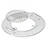 Round 21-inch iron cooking grate for kettle grills, featuring a durable, rust-proof design.