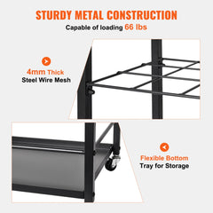Metal mobile blueprint storage rack with 12 slots and four swivel casters for easy transport.