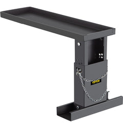 Adjustable steel ladder leveler for stairs with non-slip mats and foldable design.