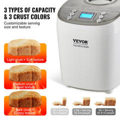 Bostome 3LB bread maker with digital controls and ceramic pot for even baking and easy cleanup.