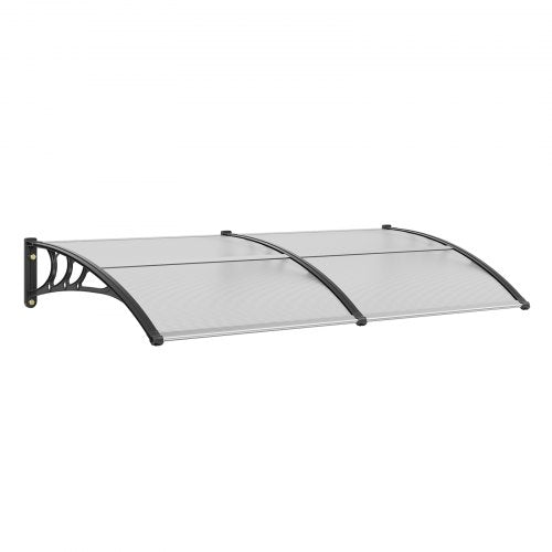 Bostome 40"x80" polycarbonate window door awning with a sleek design and reinforced sunshade panel.