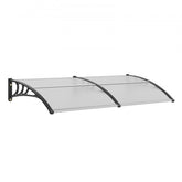 Bostome 40"x80" polycarbonate window door awning with a sleek design and reinforced sunshade panel.