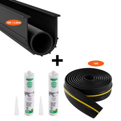 16 FT waterproof PVC garage door threshold and bottom seal kit with easy installation.