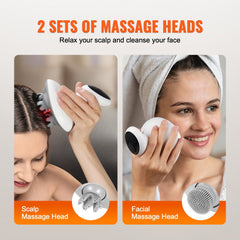 Bostome Electric Scalp Massager with soft silicone heads and waterproof design for versatile use.