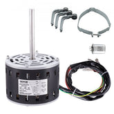Bostome 1/3 HP furnace blower motor with 4 speeds, 1075 RPM, 110/120V, capacitor, and bracket.