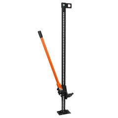 Orange 60-inch high lift farm jack with 7000 lbs capacity and black steel frame.