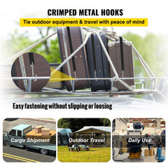 A pack of 53 assorted rubber bungee cords with heavy duty S-hooks for secure cargo fastening.