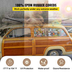 Bostome 53-pack of 31-inch EPDM rubber bungee cords with stainless steel S-hooks for secure tie-downs.