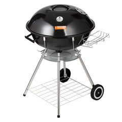 Bostome 22" kettle charcoal grill with porcelain-enameled finish, wheels, and cover.