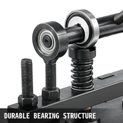 Manual leather cutting machine with a 360x260mm platen for precise die cutting.