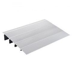 Bostome aluminum threshold ramp with a 4-inch rise, designed for wheelchairs and scooters.