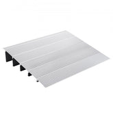 Modular aluminum door threshold ramp for 5-inch rise, supporting 800 lbs.