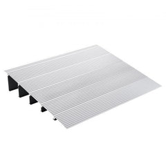 Modular aluminum door threshold ramp for 5-inch rise, supporting 800 lbs.
