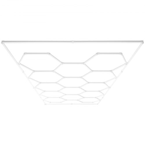 Bostome Hexagon LED garage light with honeycomb design and 14 adjustable hexagonal panels.