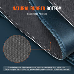 Foldable green rubber poker table mat for 6-8 players, featuring a non-slip base.