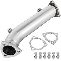 Stainless steel high flow downpipe with gaskets and bolts for Audi A4 B5 B6 1.8T