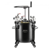 Bostome 20L spray paint pressure pot tank with casters and adjustable pressure control.