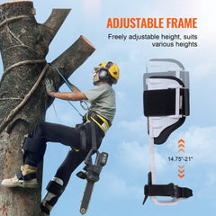 Bostome aluminum tree climbing spikes with EVA padding and Cobra buckle for secure, comfortable use.