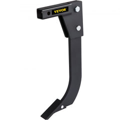 Black 18-inch hitch-mounted ripper shank made of carbon steel for tractors.