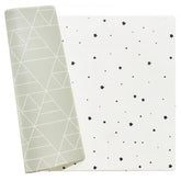 Reversible 55"x79" baby play mat with anti-slip textures and waterproof design for safe play.