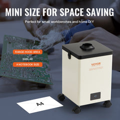 Bostome 150W solder fume extractor with a 3-stage filter and flexible hose for efficient air purification.