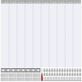 Clear PVC strip door curtain with 60"W x 84"H dimensions and 0.08" thick strips.