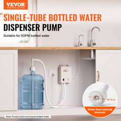 Bostome 5 gallon water dispenser pump system with adjustable flow and dual switch protection.