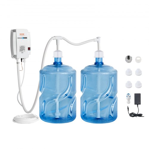 Bostome 5 gallon bottled water dispenser pump system with dual tube design and illuminated switch.