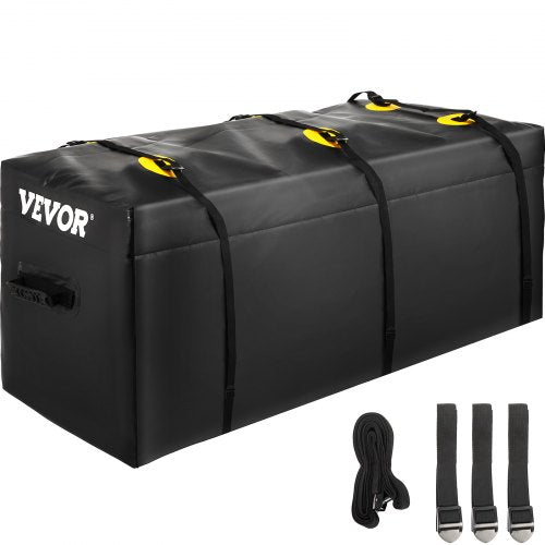 Bostome waterproof hitch cargo carrier bag with 20 cu ft capacity and heavy-duty zippers.